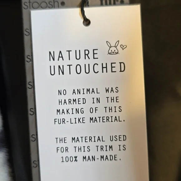 Stoosh-Blk/iv Faux animal print open front soft short Jkt Sz S NWT. - Picture 4 of 8